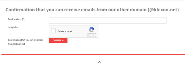 Please confrim you can receive emails from @klexon.net